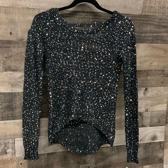 Material Girl Sparkle Shirt Women’s Size XS - Picture 2 of 6